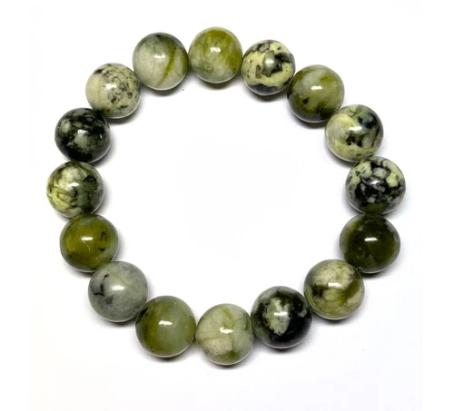 Beautiful Gemstone Jade Ball Shape Bracelet Ø-10mm