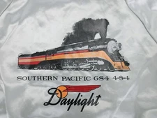 Auburn Sportswear Vtg USA Southern Pacific GS4 Steam Locomotive Jacket Mens 2XL