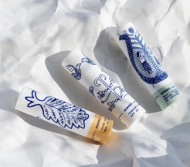 3 Korres Lip balms greekkisslipbuttersticktrio Lot Bundle eBay