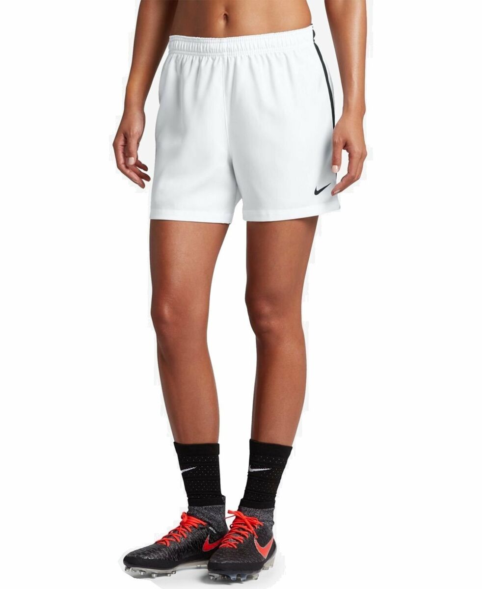 Nike Dry Squad Soccer Shorts White 821825-100 | eBay