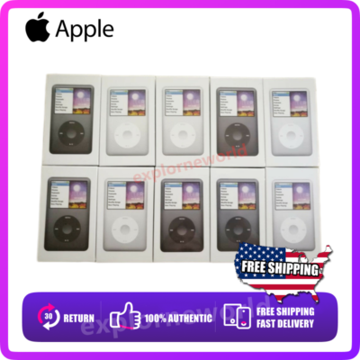 Apple iPod 120GB 箱付き NEW Apple iPod Classic 7th 120GB 160GB 1TB 2TB Black & Silver