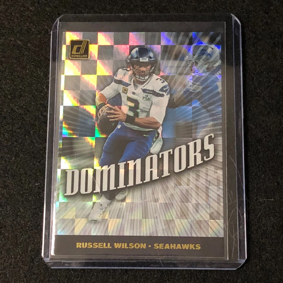 Russell Wilson 2019 Donruss Dominators Seahawks Steelers - Image 2 of 4