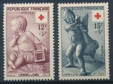 Timbre France 1048/1049** Croix Rouge 1955 neufs