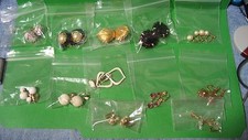 Clip-On Earrings 12 Piece Vintage Other Collection of Costume