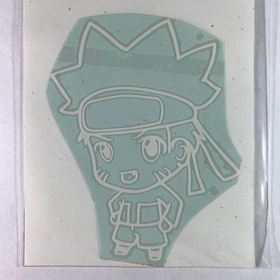 Naruto Shippuden Vinyl Sticker Decal Chibi Ninja Large White Logo Video Game