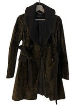 Karen Millen Signature Womens Leopard Pony Coat - Size Uk 8 - Used - Rrp = £225