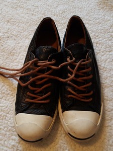 converse jack purcell tumbled leather ox