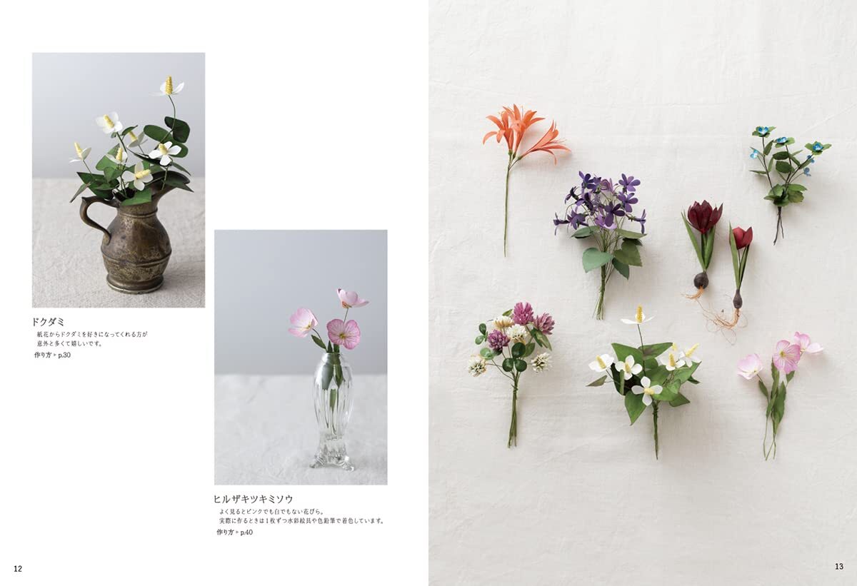 Kamihana How to make Realistic Paper Flower Book Patterns from Japan eBay