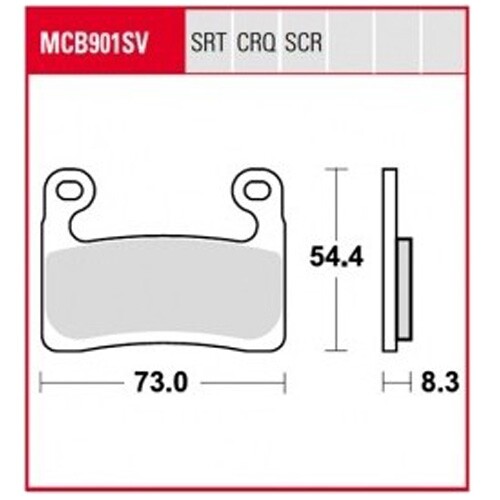 Frena Con Seguridad: Pastilla De Freno Sinterizada BMW R1250 GS Adventure ABS DTC (K51) | TRW Lucas MCB901TRQ