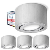 4Er Set CELI-1A Aufbauspot Flach GebüRstet Inkl. Fourstep Led 4W Neutralweiß 230