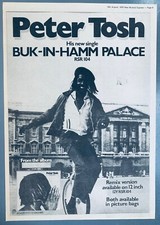 PETER TOSH 1979 vintage UK POSTER ADVERT BUK IN HAMM PALACE Monocycle MYSTIC MAN