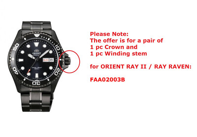 Original Orient RAY II RAVEN FAA02003B9 Crown and winding