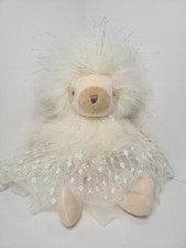 FAO Schwarz Ballerina Sloth Petit Bon 14" Plush in Tutu Gold Metallic Accents