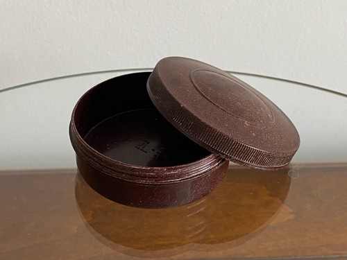 Futurit Box Brown Vintage Mid-Century Collectibles Bakelite Carbolite Box