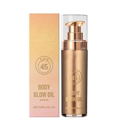 Yanzefei Body Glow Oil Bronzerschimmer UV-Schutz Feuchtigkeitsschutz