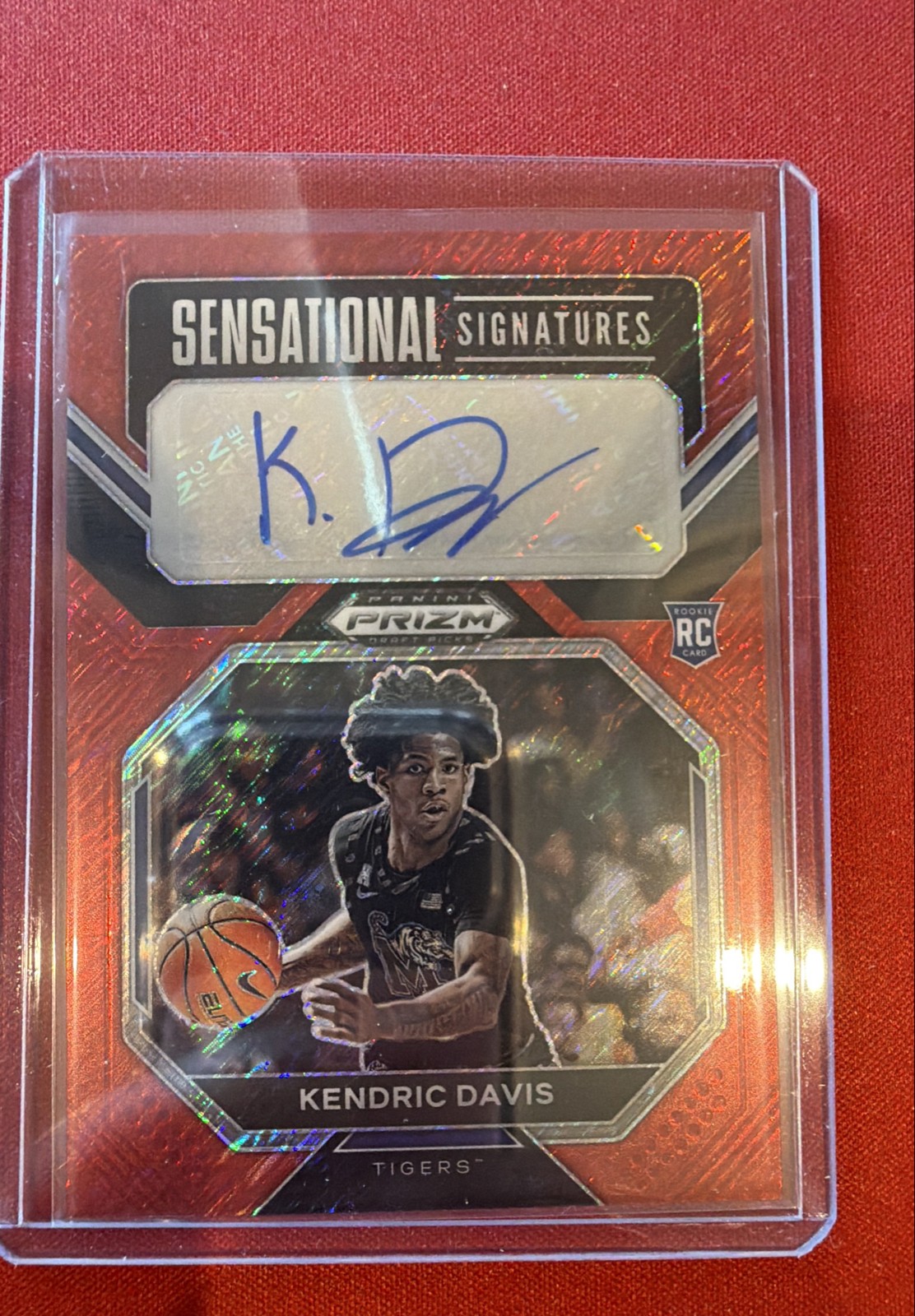 2023-24 Panini Prizm Draft Picks - Sensational Signatures Kendric Davis /9 RC