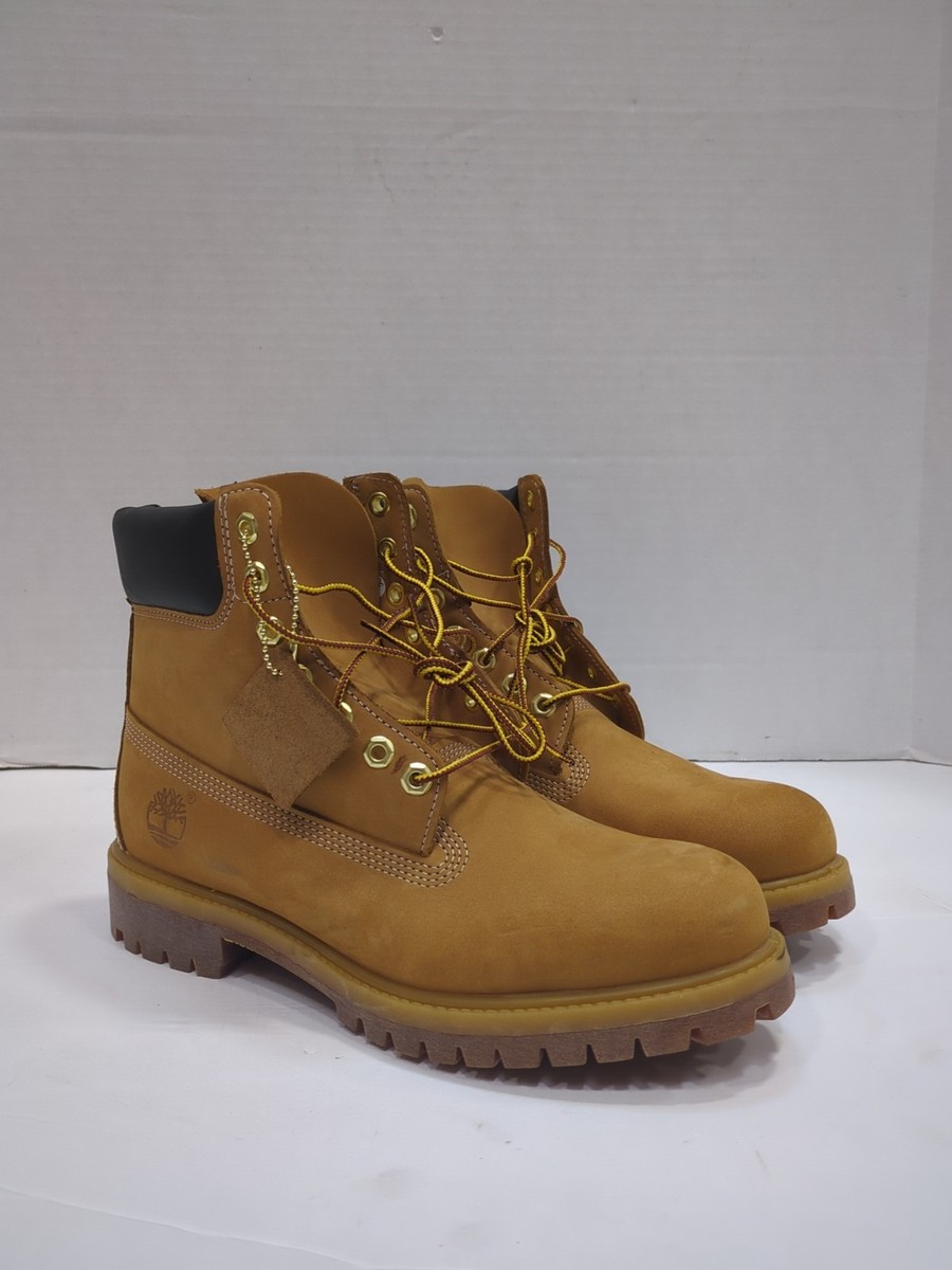 Timberland Mens 6 Inch Boot Wheat Nubuck Premium 10061 Size 9 | eBay