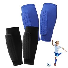 2 Pairs Soccer Shin Guards for Youth Adult,Shin Guards Soccer Calf Compressio...