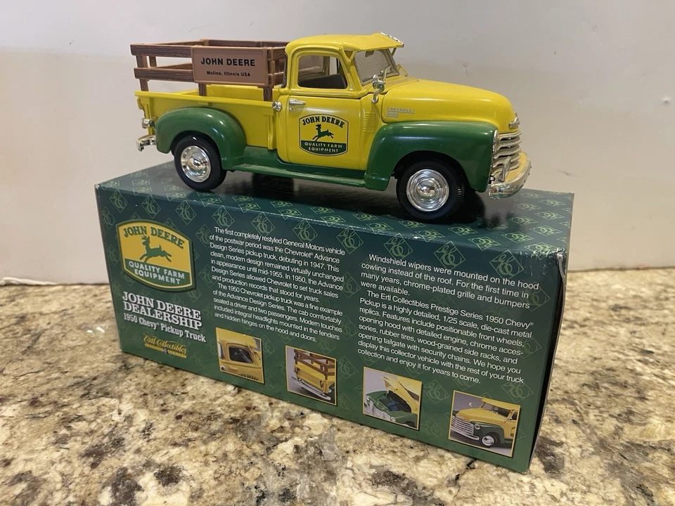 Ertl Diecast  1/25 Scale John Deere Dealership 1950 Chevy Pickup Prestige - Image 2 of 3