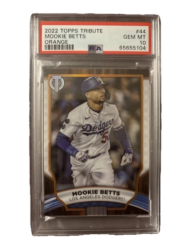 2022 Topps Tribute Orange /25 Mookie Betts Psa 10 Pop 1