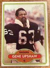 ungraded Gene Upshaw #449 1980 Topps football card