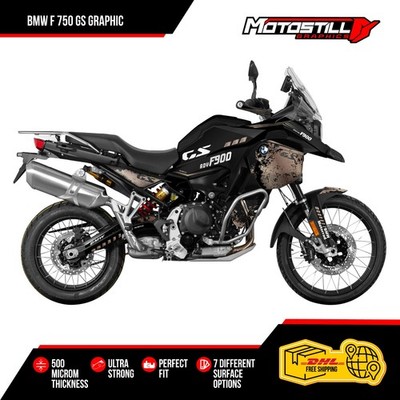 FIT FOR BMW F 900 GS  ADV / 2023 - 2025  GRAPHIC STICKER KIT (BLACK BROWN)
