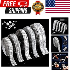 5 Rolls Rhinestone Ribbon Self-Adhesive Crystal Shiny Rhinestone Strips Bling...