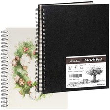 Sketch Book Hardcover 8.5" x 11" 200gsm 80 Sheets Spiral Bound Acid-Free