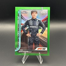 Kimi Antonelli Portrait #/99 Green Refractor RC 2025 Topps Chrome F1 Rookie