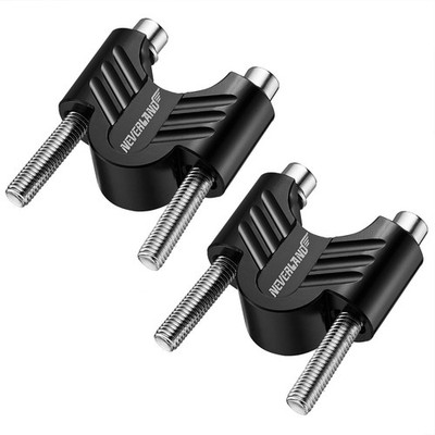 Black Handlebar Risers 28MM 1 1/8'' Fat Bar Risers Mount Clamps Adaptor Motorbike