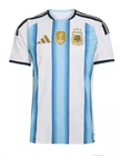 Adidas Argentina Home Soccer Jersey Adult White Blue Football Shirt
