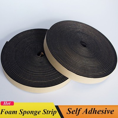 EPDM Neoprene Self Adhesive Backed Foam Sponge Strip Roll Sheet Tape Sticky Seal
