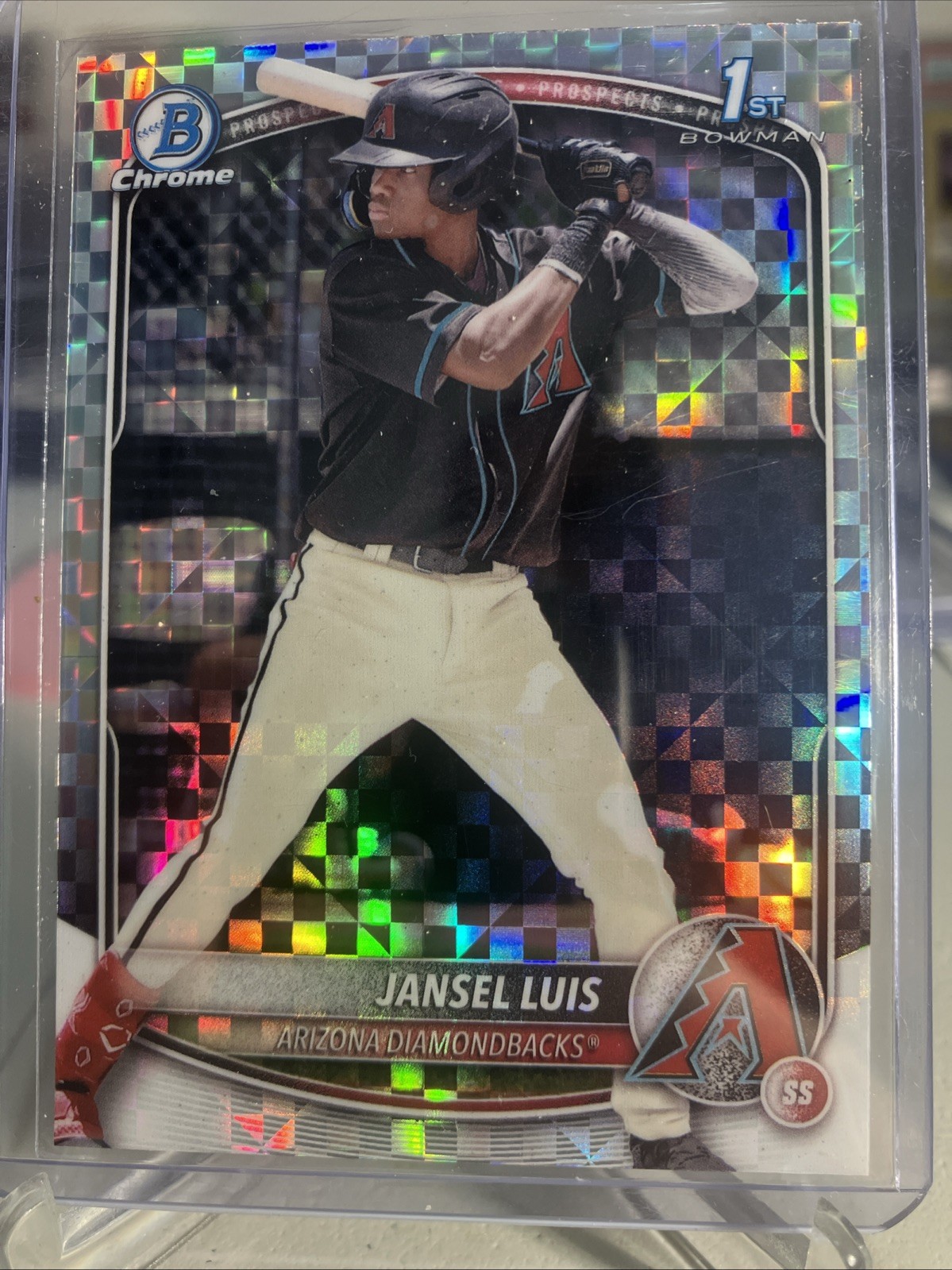 Jansel Luis Bowman Chrome X Fractor 2025 #BCP-84 Arizona Diamondbacks Prospect