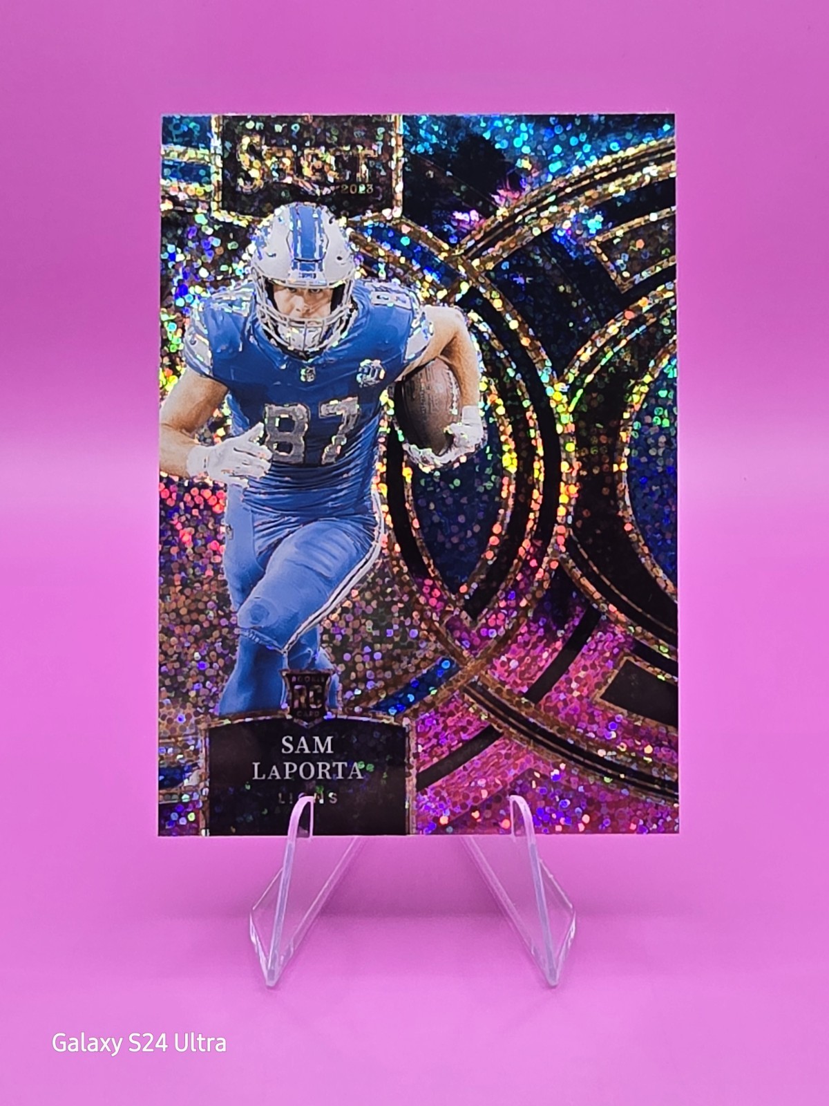 2023 Panini Select - Premier Level Sam LaPorta #106 Cosmic Prizm (RC)
