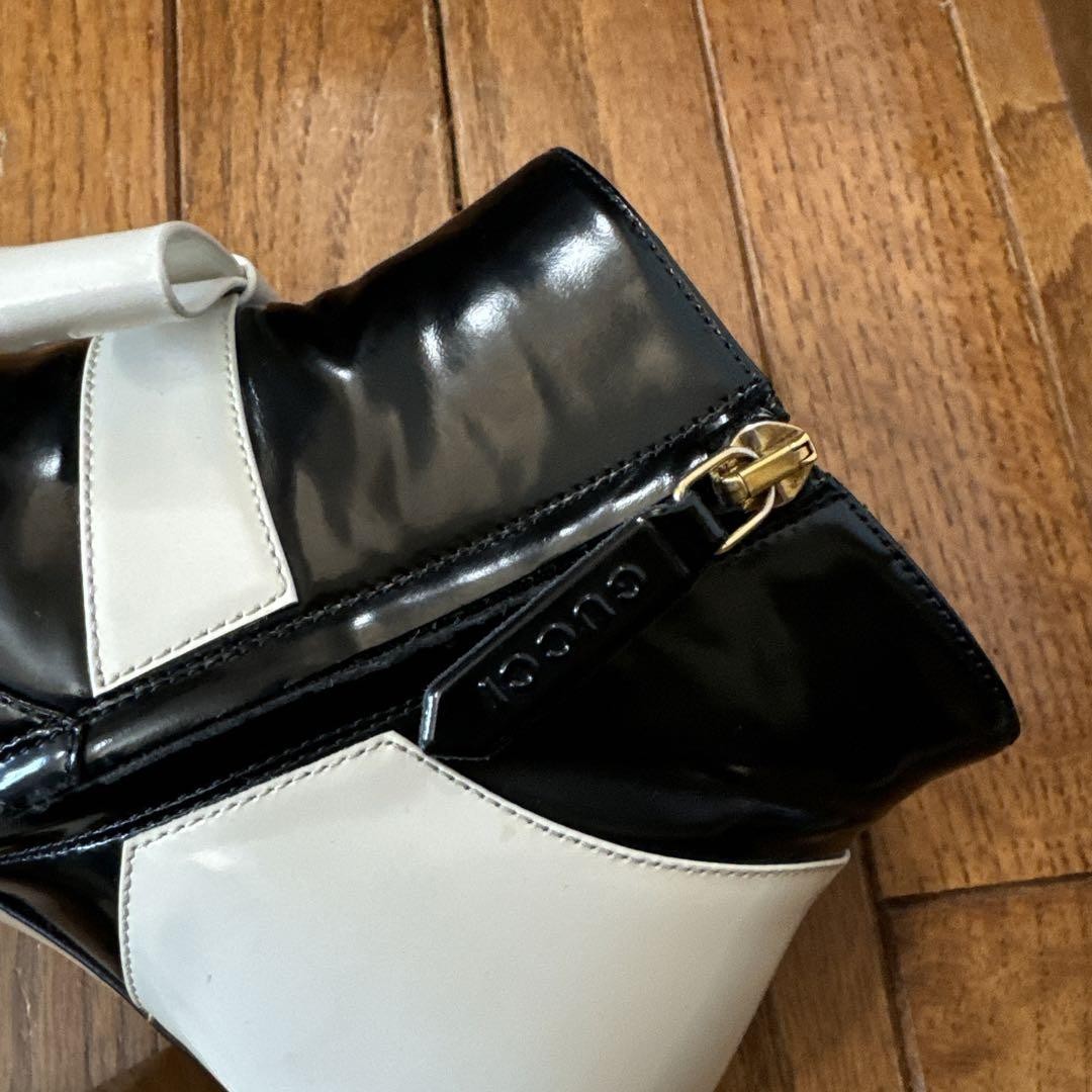 Gucci Boots Black X White With Zipper Size 36 US About6 For Women thumbnail 20