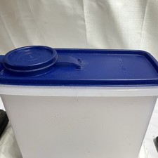 Tupperware Modular Mates Cereal Storer #469 Bold Blue Lid With Flip Spout 13 Cup