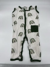 Kyte Baby Bamboo Sleeveless romper 18-24 months, green Rainbows