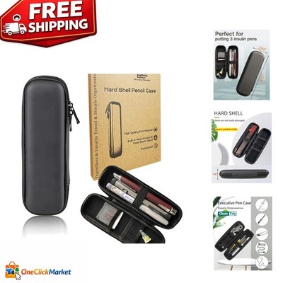 Durable Slim Pencil Case with Mesh Pocket - Perfect for On-the-Go Adults