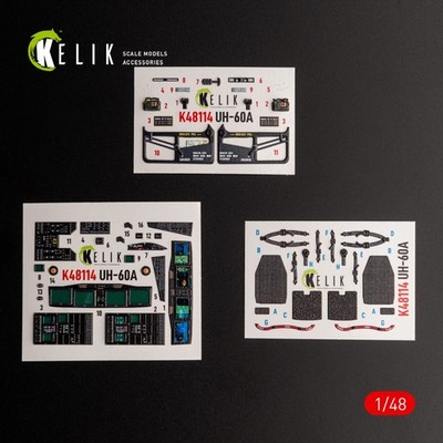 UH-60A Black Hawk Type 2 Defence Intelligence of Ukraine 3D Decals for ICM 1:48