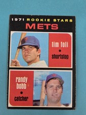 1971 Topps RC #83 Mets 1971 Rookie Stars Tim Foli Mets BASEBALL Card 9K. rookie card picture