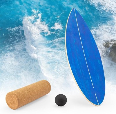 Surfin Balance Board aus Echtholz | Wackelbrett für Erwachsene & Kinder
