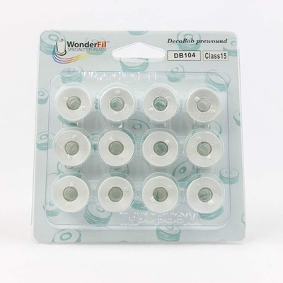Class 15 Pre-Wound Bobbins Antique White Specialty Threads DecoBob Polyester