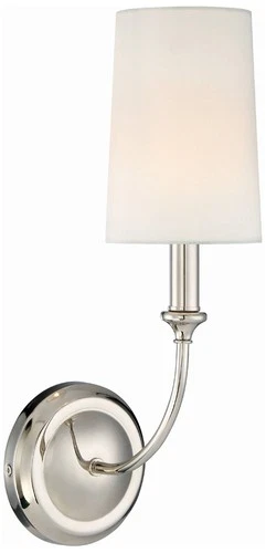 Crystorama Sylvan 15 3/4"H Polished Nickel Wall Sconce - Picture 2 of 8