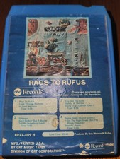 Rufus- Rags to Rufus- 8-Track Tape Untested Vintage