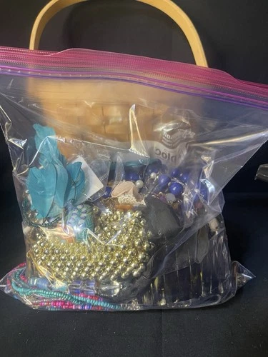 Vintage to Now Mystery Costume Jewelry Lot Wearable Junk Craft Art 4lbs