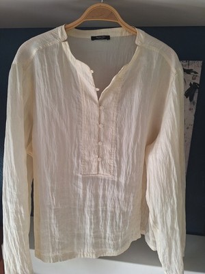 MASSIMO DUTTI, Top, Bluse, Tunika, Hemd, M 38,40, Tunika, creme, Neu
