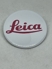Rare Metal LECIA White Painted Camera Binocular Fan Pin/Badge/Button, 2.19 Wide