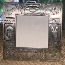 My Dog / My Pal Metal 3.5  Sq Photo Picture Frame 5 1/8  Sq