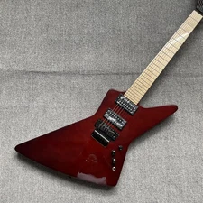 Electric Guitar Purple Solid Body Mahogany Body Maple Fretboard HH Pickup