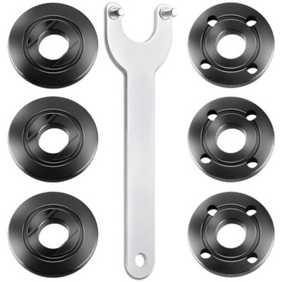 7PCS Angle Grinder Nut & Flange Set - Compatible with Dewalt, Milwaukee, Bosch